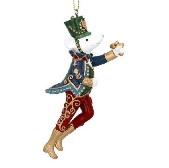 Resin Nutcracker Soldier Mouse, Blue Jacket 11cm *ETA Nov